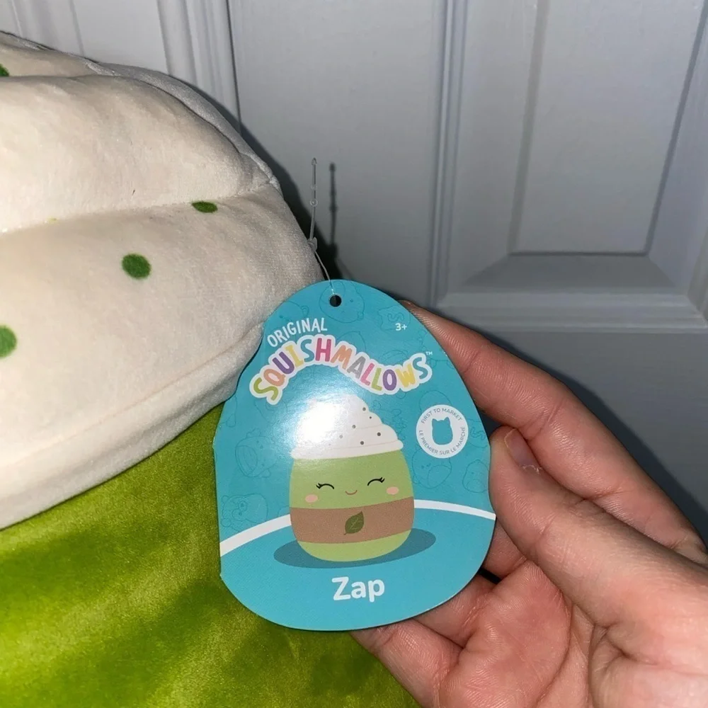 NWT ZAP Green Matcha Latte Original Squishmallow by Kelly Toy First To Market